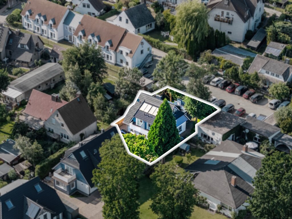 Haus markiert