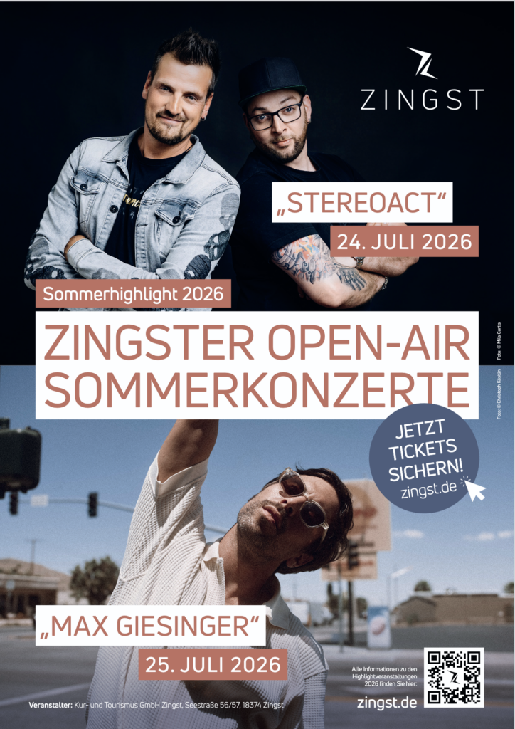 Zingster Sommerkonzerte dieses WE: 24. und 25.07.2026